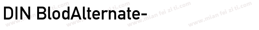 DIN BlodAlternate字体转换